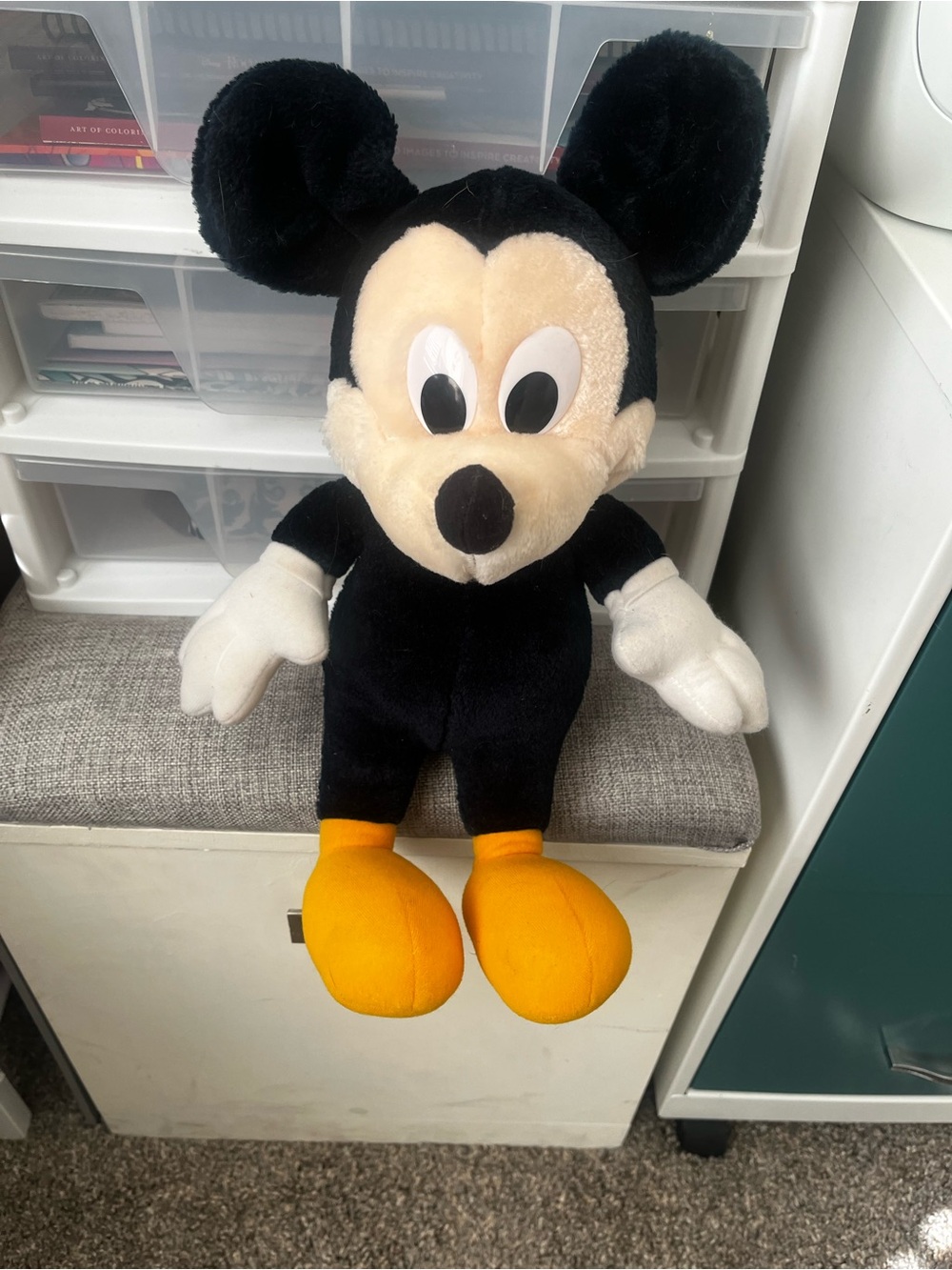 Vintage Disney Mickey Mouse plush stuffed animal